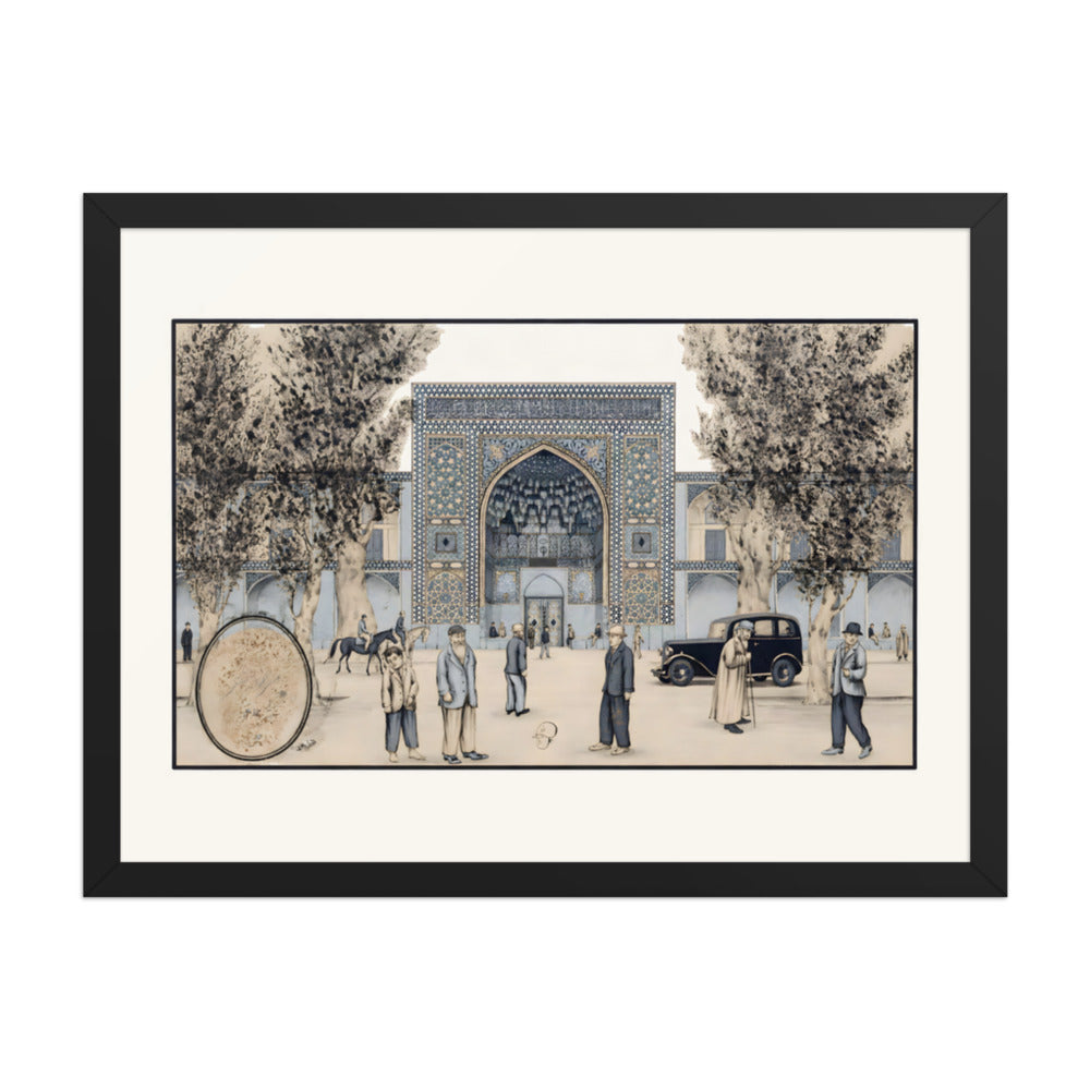 The Chahar Bagh Madrasa, Isfahan | Restored Qajar Painting — view 2