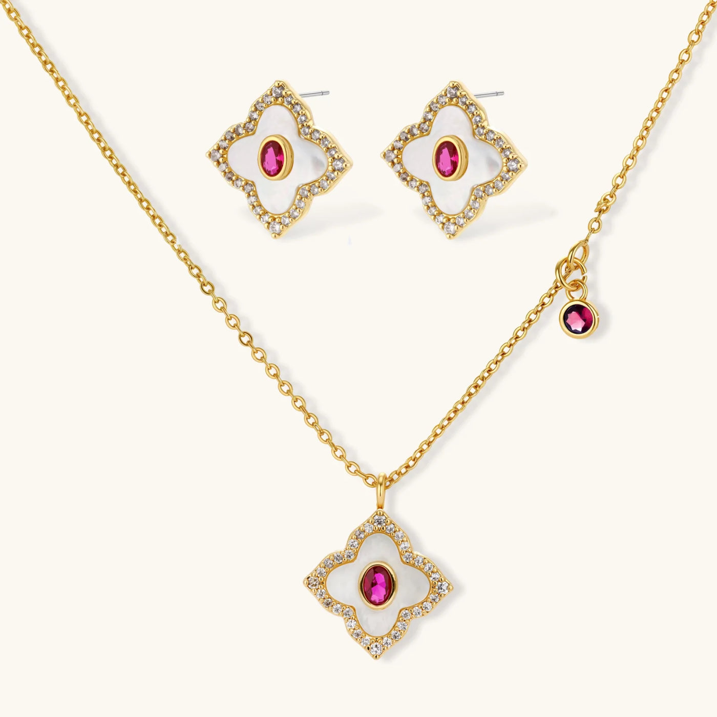 Flower Power Jewelry Set by Aurah Living — view 1
