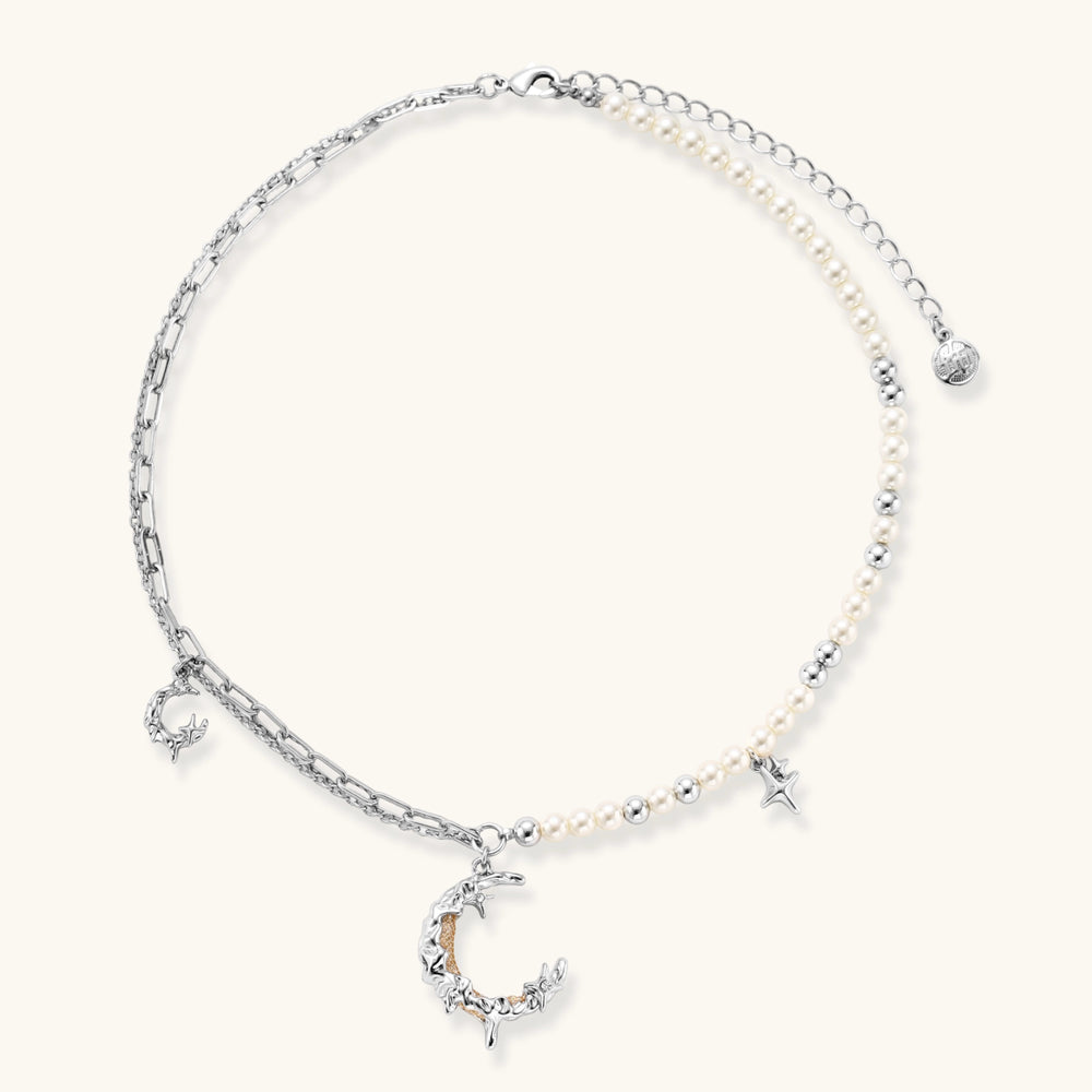 Celestial Moon Necklace by Aurah Living — view 2