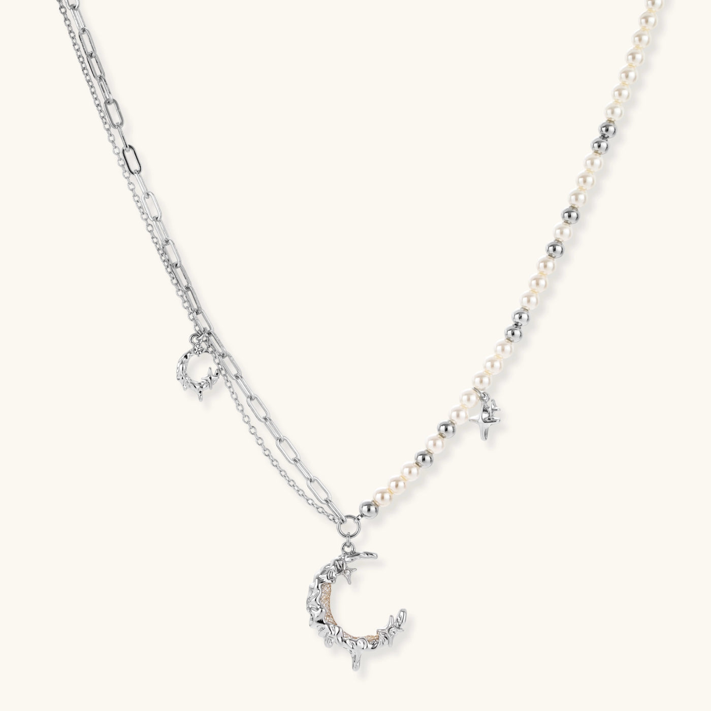 Celestial Moon Necklace by Aurah Living — view 1