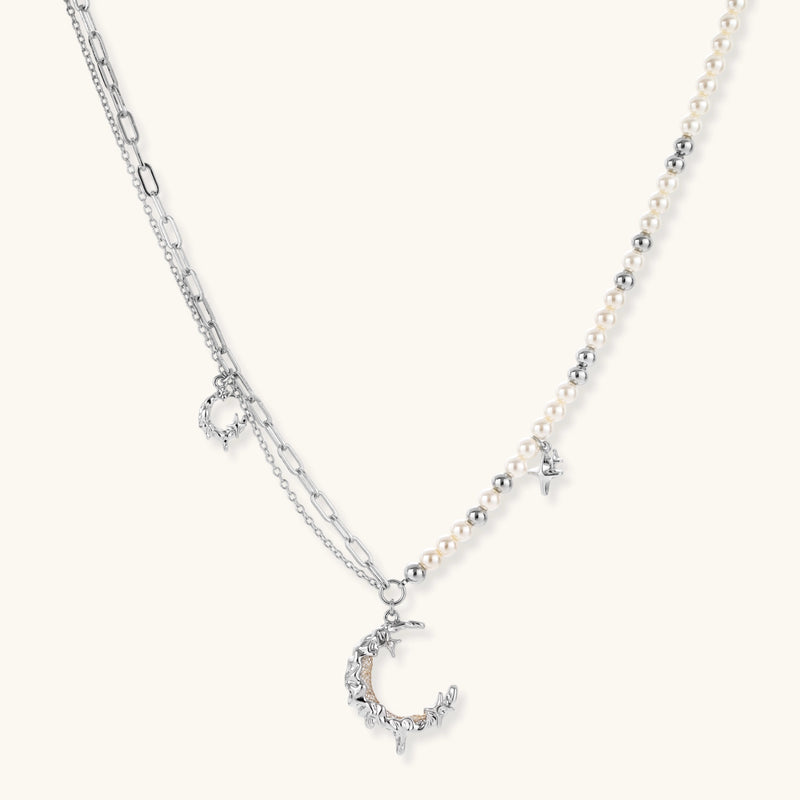 Celestial Moon Necklace by Aurah Living