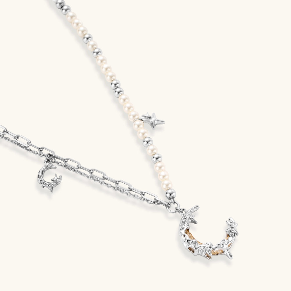 Celestial Moon Necklace by Aurah Living — view 3