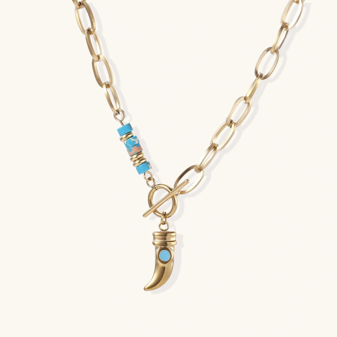 Guardian Tusk Necklace by Aurah Living — view 1