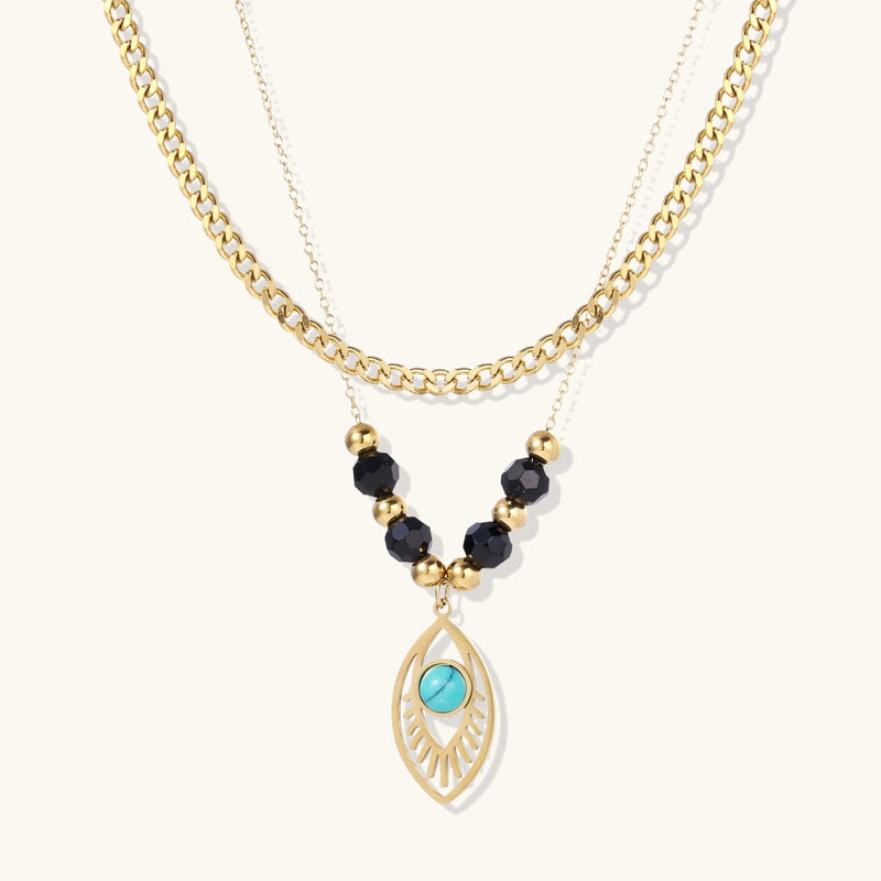 Eye of Serenity Layered Necklace by Aurah Living