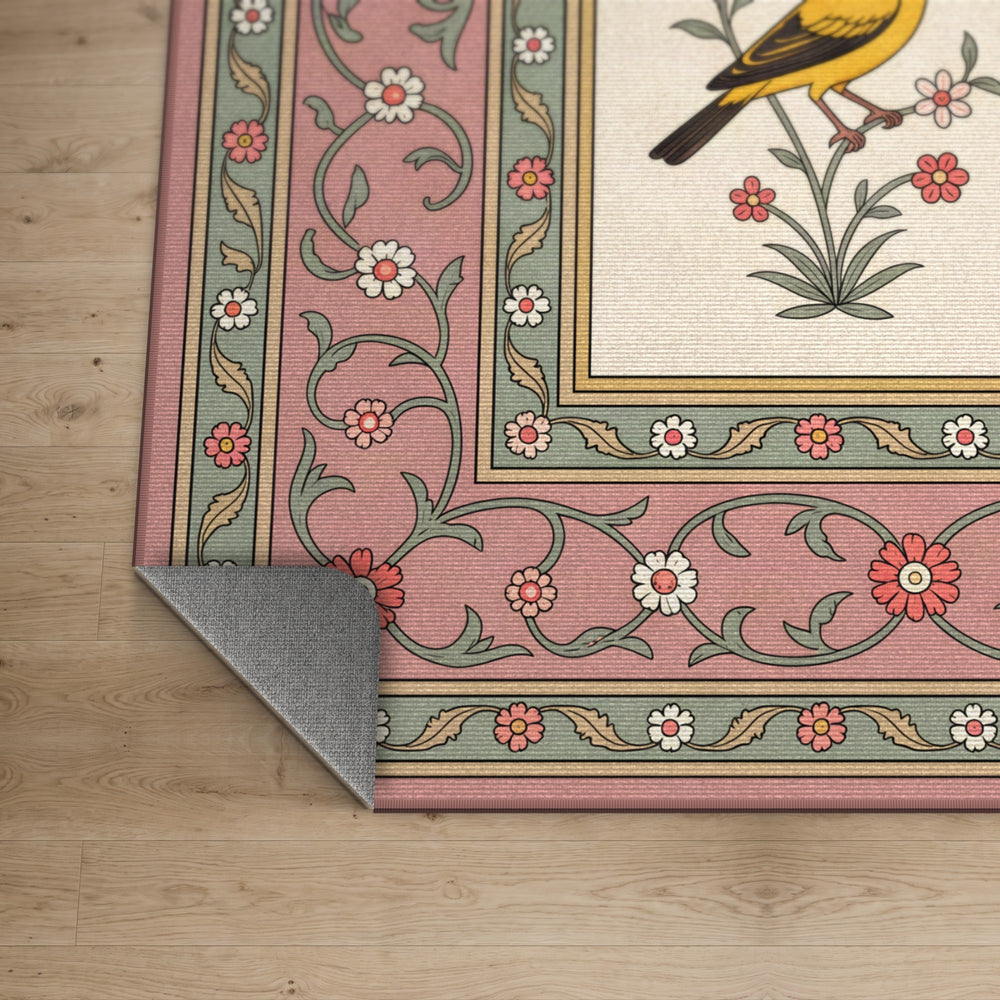 Jahangir's Aviary — Mughal Birds Area Rug — view 5