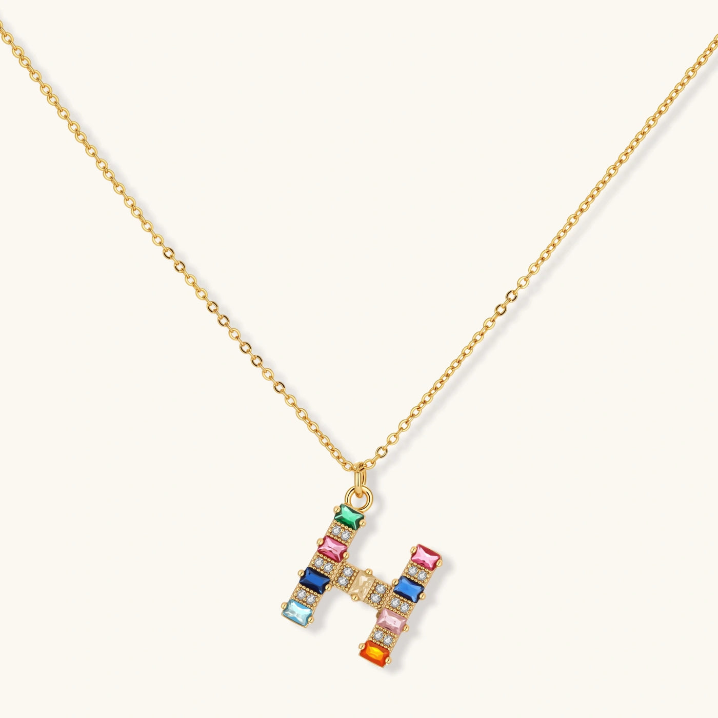 Rainbow H Initial Set by Aurah Living — view 3