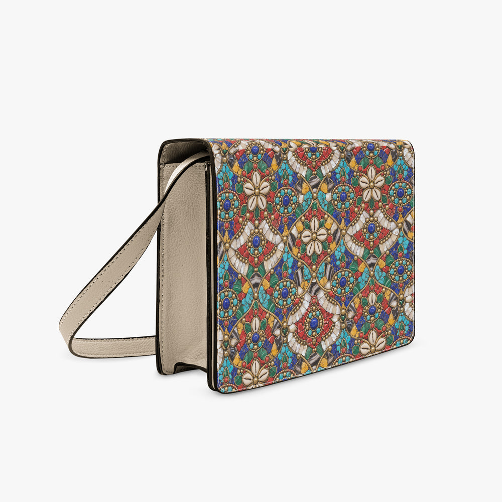 Stone Mosaic — Jewel Tones Book Crossbody Bag — view 3