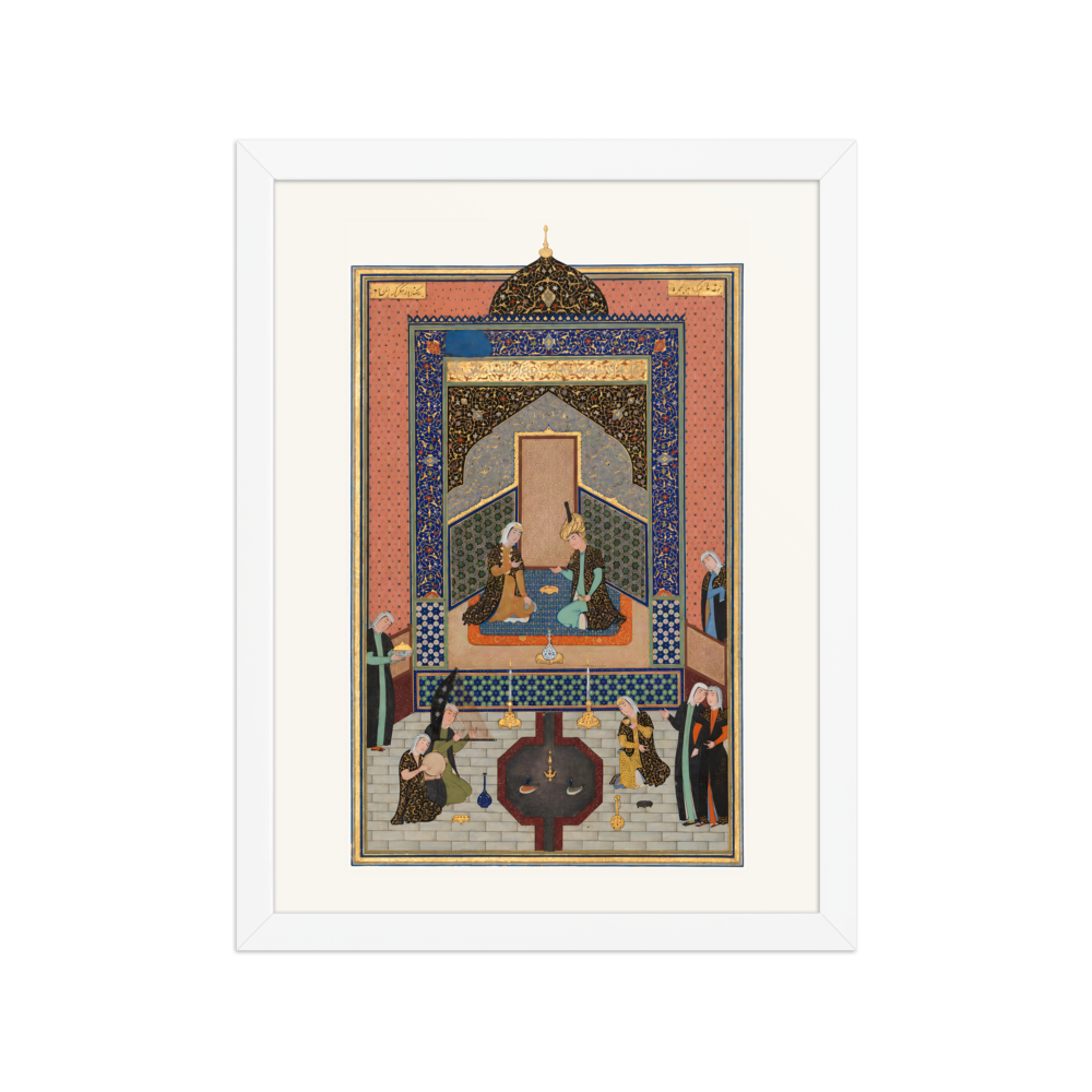 Bahram Gur in the Dark Palace on Saturday — Herat, 1525 | Restored Persian Wall Art — view 3