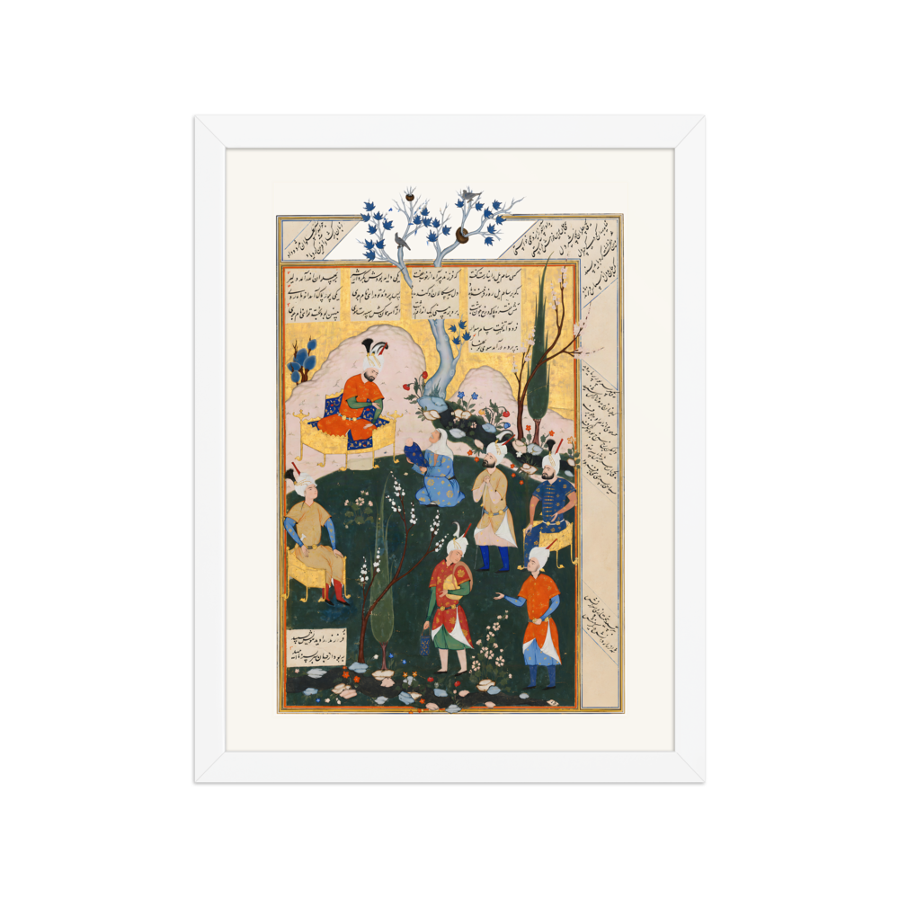 The Birth of Zal — Shahnama, 1576 | Restored Persian Wall Art — view 3
