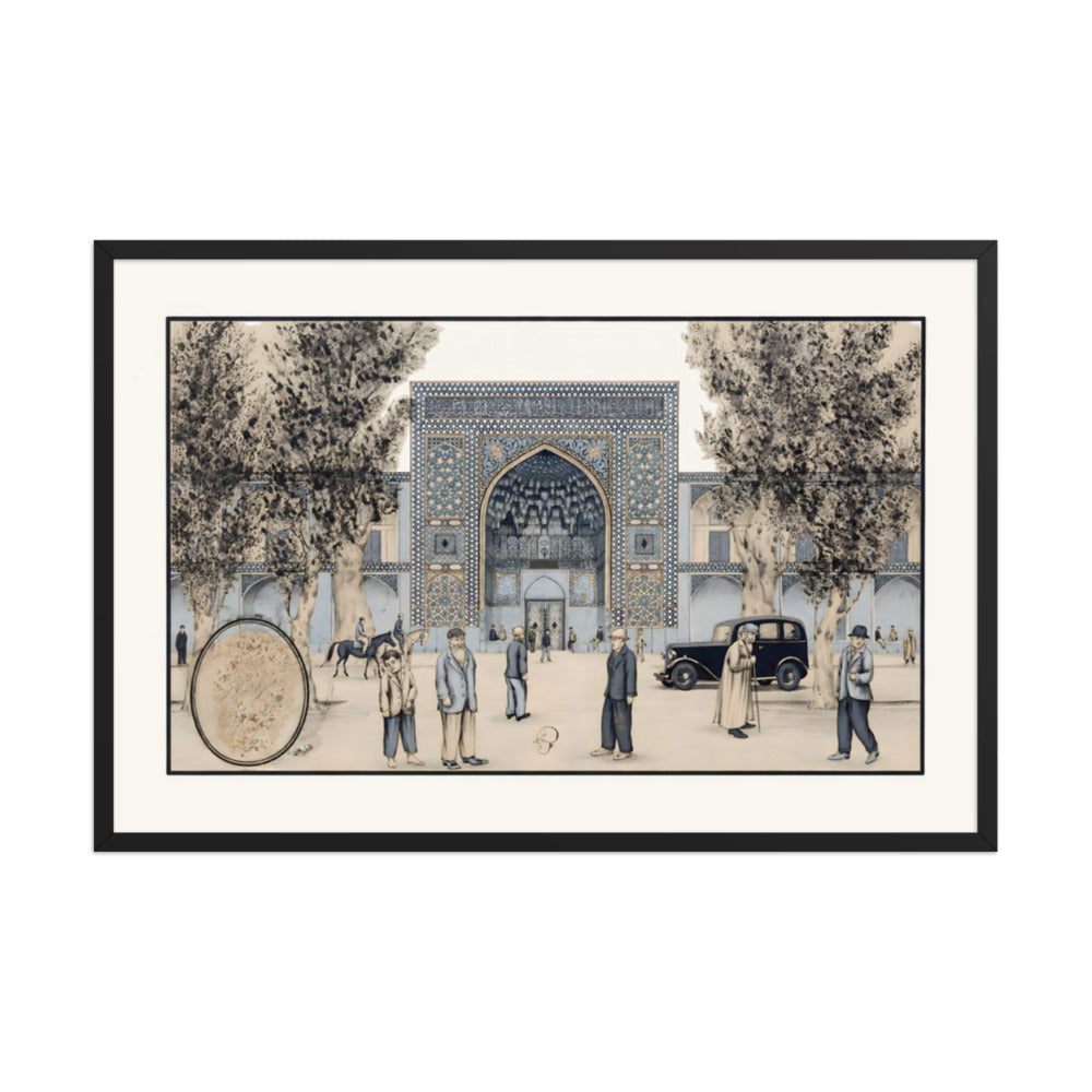 The Chahar Bagh Madrasa, Isfahan | Restored Qajar Painting — view 3