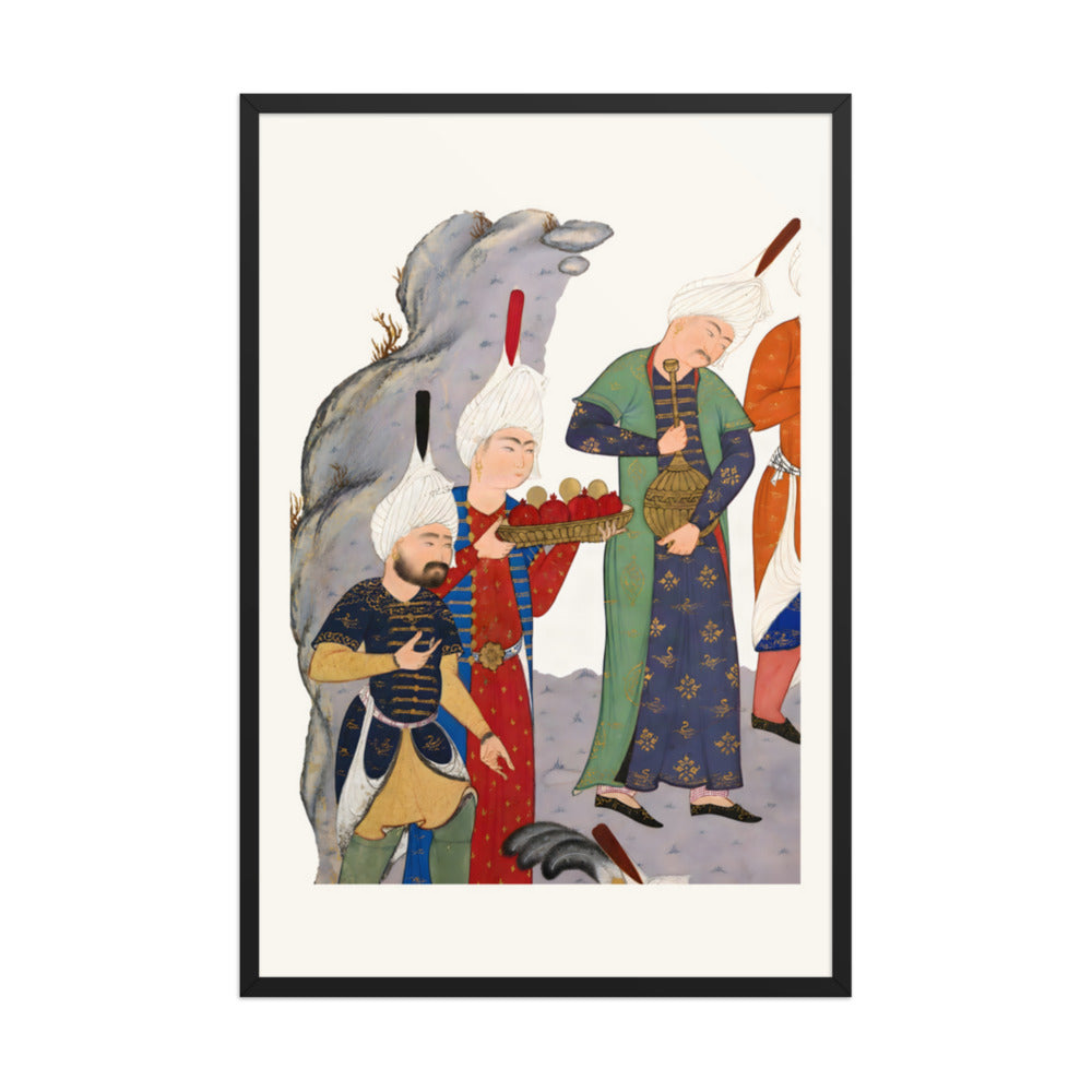 Gushtasp Proves His Archery before Caesar | Restored Persian Miniature — view 3