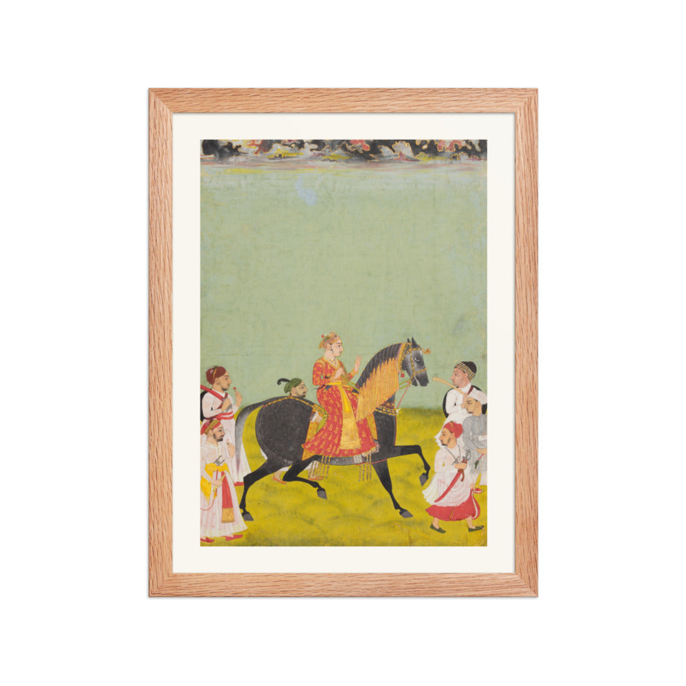 Equestrian Portrait of Maharana Raj Singh II of Mewar (r. 1755–62) — Restored Rajput Wall Art — view 4