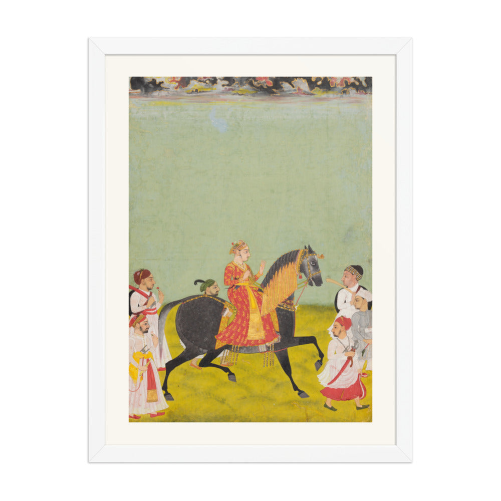 Equestrian Portrait of Maharana Raj Singh II of Mewar (r. 1755–62) — Restored Rajput Wall Art — view 5