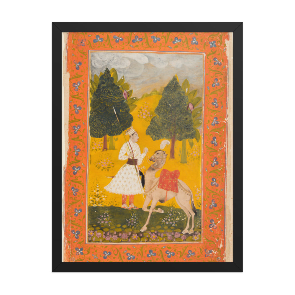 Maru Ragini, from a Ragamala (Garland of Melodies) — Restored Deccan Wall Art — view 1