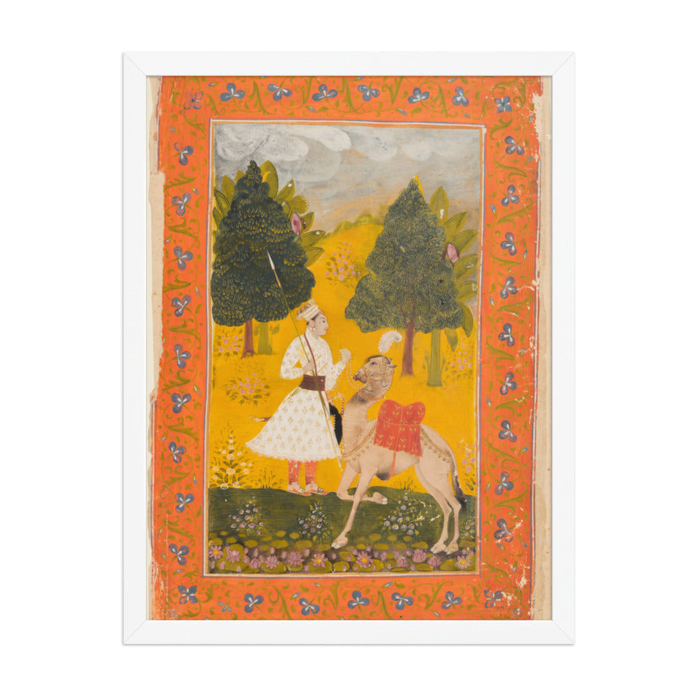 Maru Ragini, from a Ragamala (Garland of Melodies) — Restored Deccan Wall Art — view 5