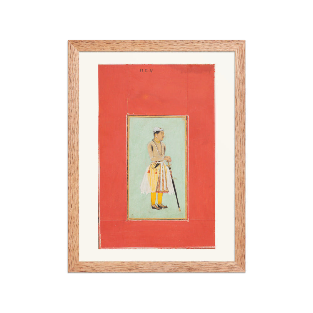 Prince Sur Singh Rathor of Bikaner — Restored Rajput Wall Art — view 4