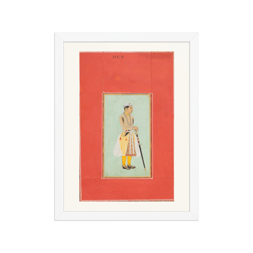 Prince Sur Singh Rathor of Bikaner — Restored Rajput Wall Art — view 6