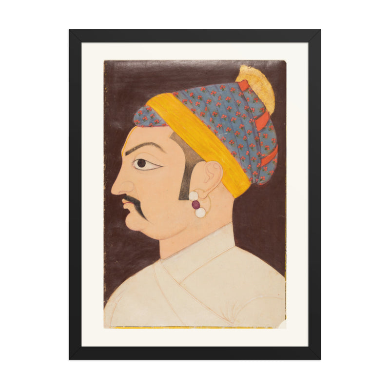 Portrait of Rao Shiv Singh Chandrawat — Restored Rajput Wall Art