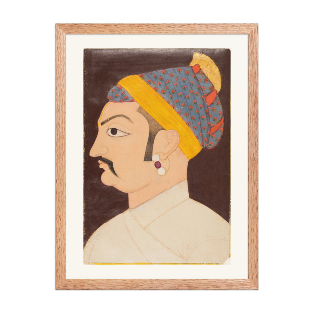 Portrait of Rao Shiv Singh Chandrawat — Restored Rajput Wall Art — view 3