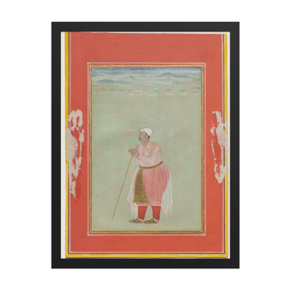 Portrait of Maharaja Rai Singh of Bikaner (reigned 1574–1612) — Restored Rajput Wall Art — view 1
