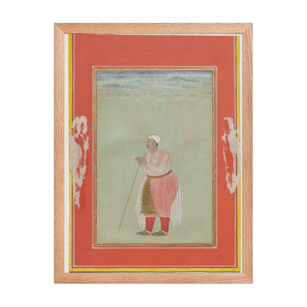 Portrait of Maharaja Rai Singh of Bikaner (reigned 1574–1612) — Restored Rajput Wall Art — view 3