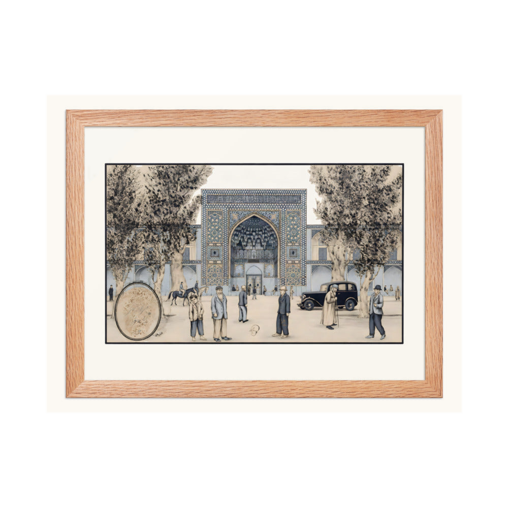 The Chahar Bagh Madrasa, Isfahan | Restored Qajar Painting — view 4