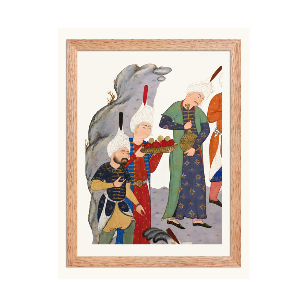 Gushtasp Proves His Archery before Caesar | Restored Persian Miniature — view 4