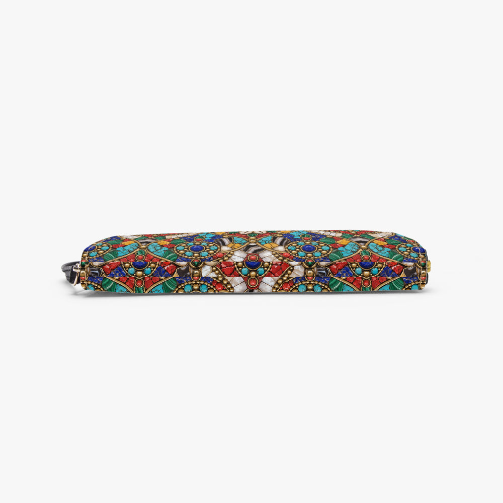 Stone Mosaic — Jewel Tones Wristlet Clutch Wallet — view 6