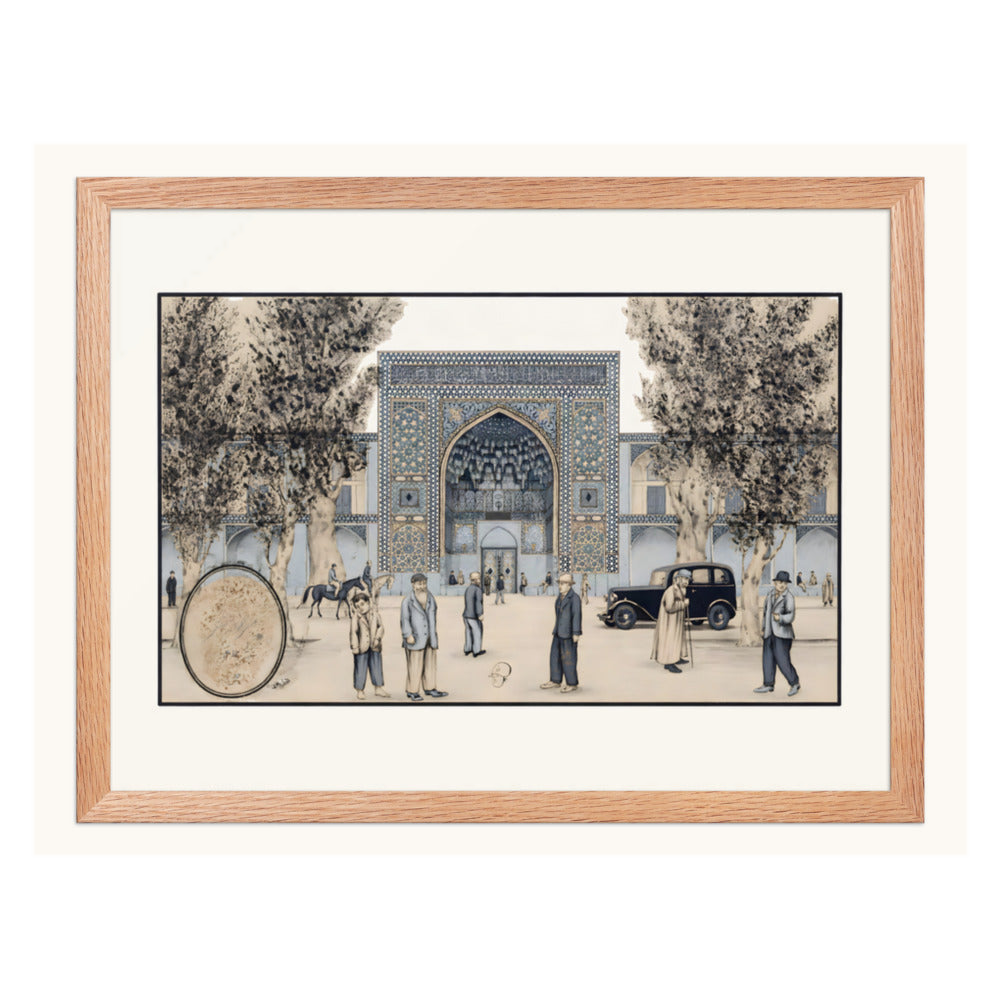 The Chahar Bagh Madrasa, Isfahan | Restored Qajar Painting — view 5