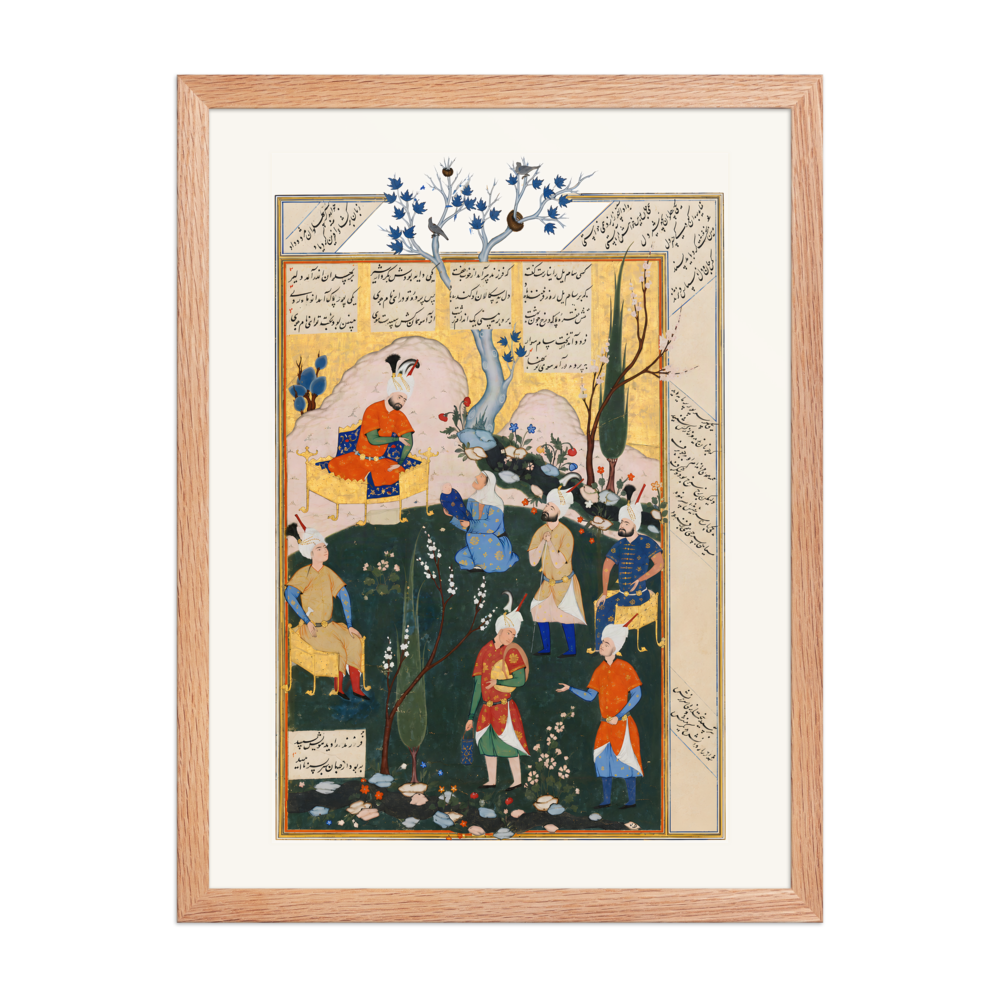 The Birth of Zal — Shahnama, 1576 | Restored Persian Wall Art — view 5
