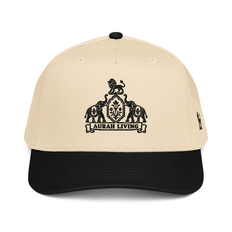 Aurah Living Crest Cap — Natural / Black