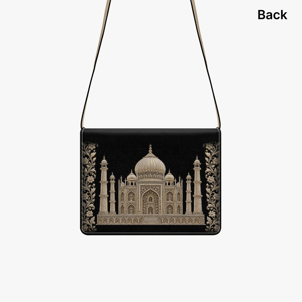 Taj Mahal — Black & Gold Book Crossbody Bag — view 2