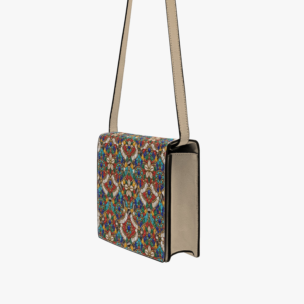 Stone Mosaic — Jewel Tones Book Crossbody Bag — view 8