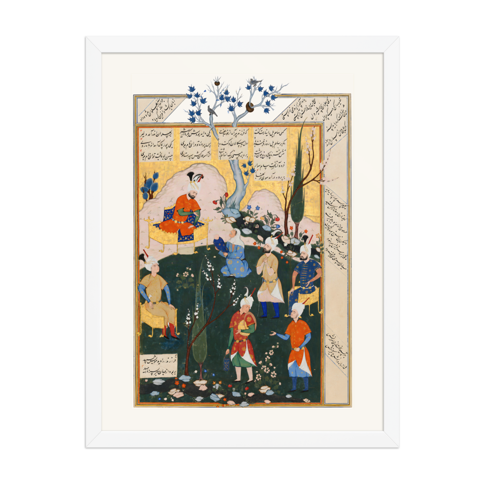 The Birth of Zal — Shahnama, 1576 | Restored Persian Wall Art — view 6