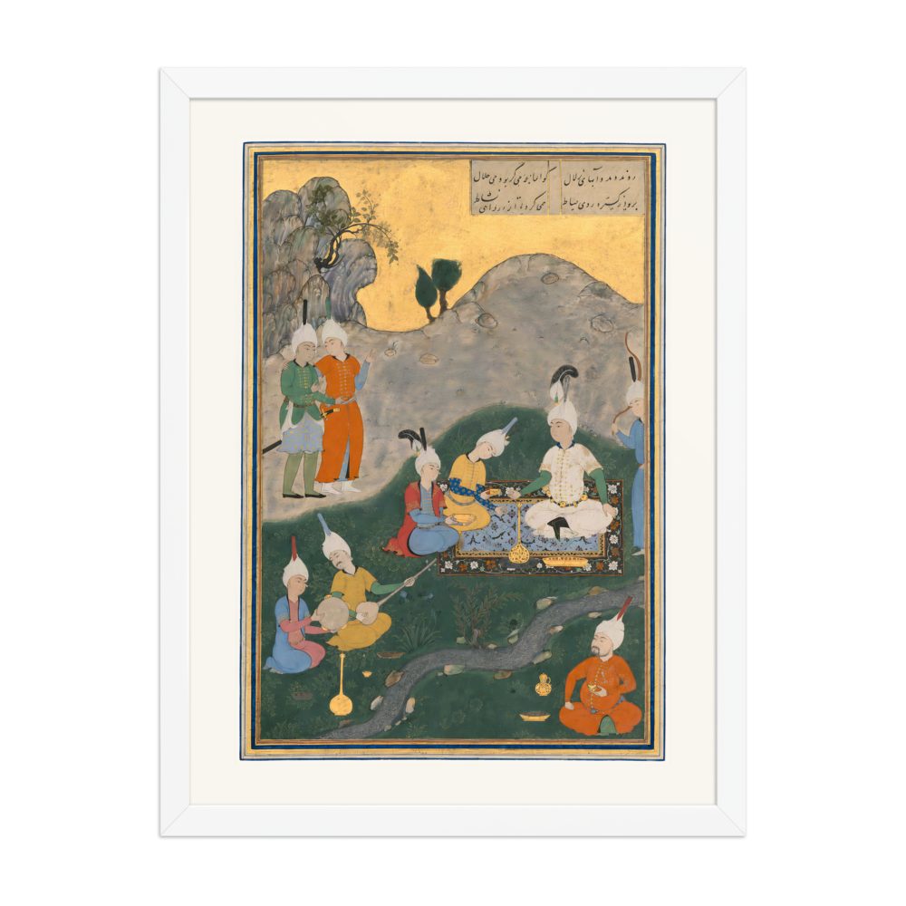 Alexander at a Banquet — Herat, 1525 | Restored Persian Wall Art — view 6