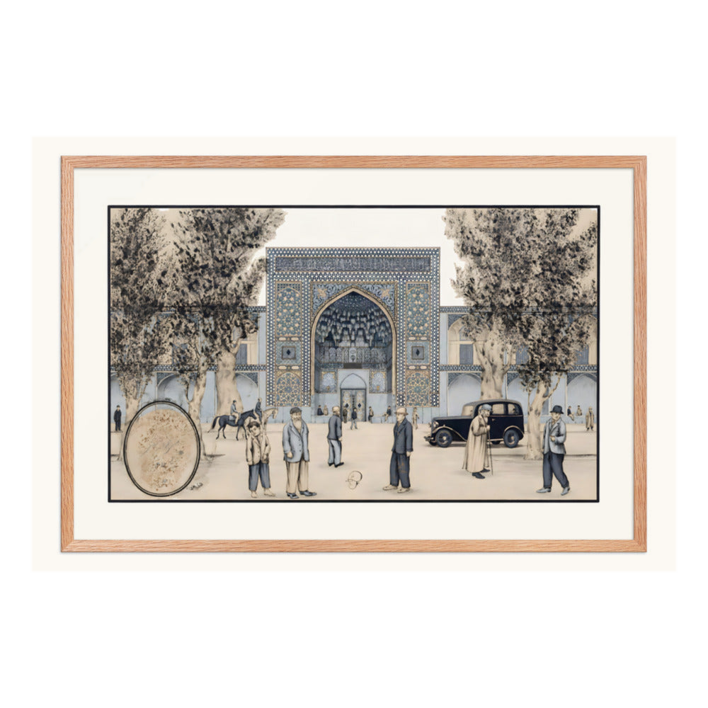 The Chahar Bagh Madrasa, Isfahan | Restored Qajar Painting — view 6