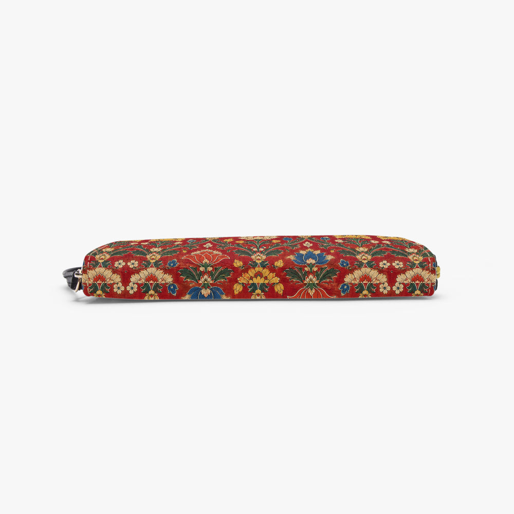 Chintz Jaal — Red & Indigo Wristlet Clutch Wallet — view 6