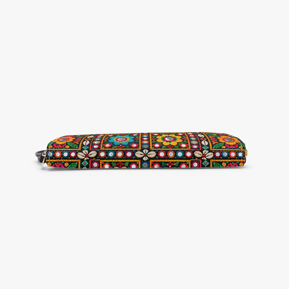 Kutch Mirror-Work — Multicolour Wristlet Clutch Wallet — view 6