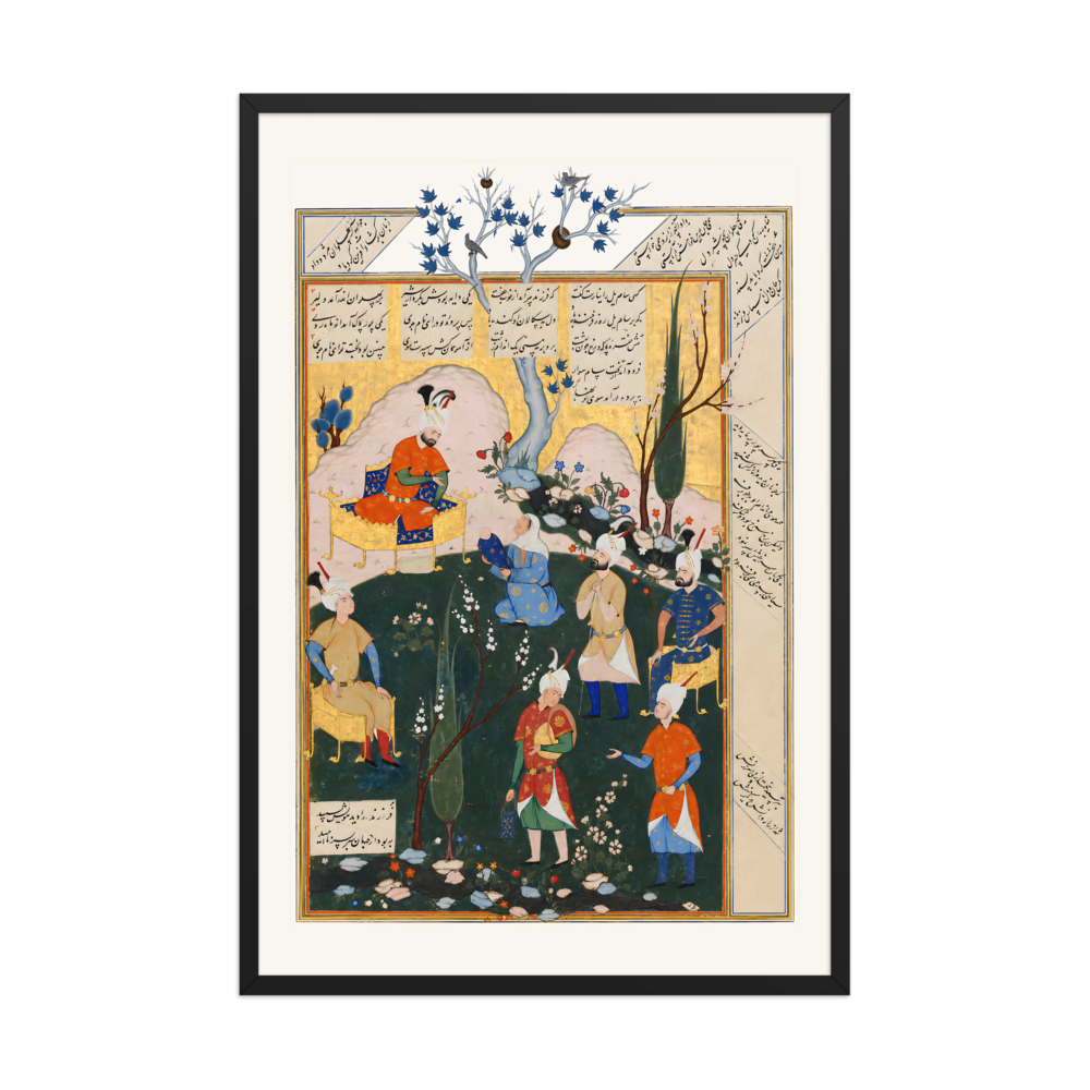The Birth of Zal — Shahnama, 1576 | Restored Persian Wall Art — view 7