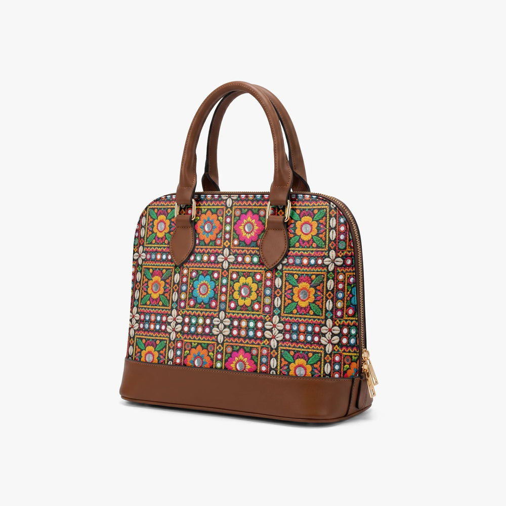 Kutch Mirror-Work — Multicolour Dome Handbag — view 2