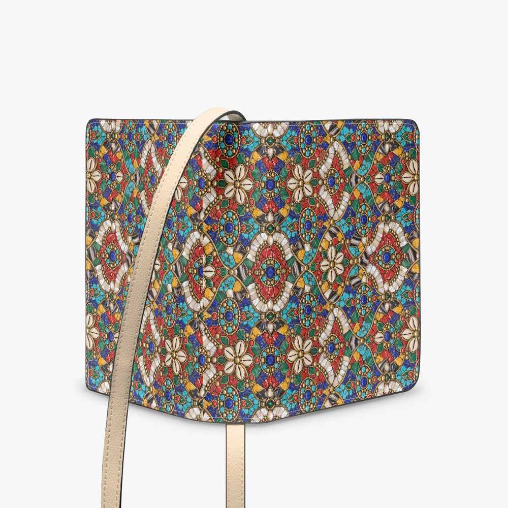 Stone Mosaic — Jewel Tones Book Crossbody Bag — view 4