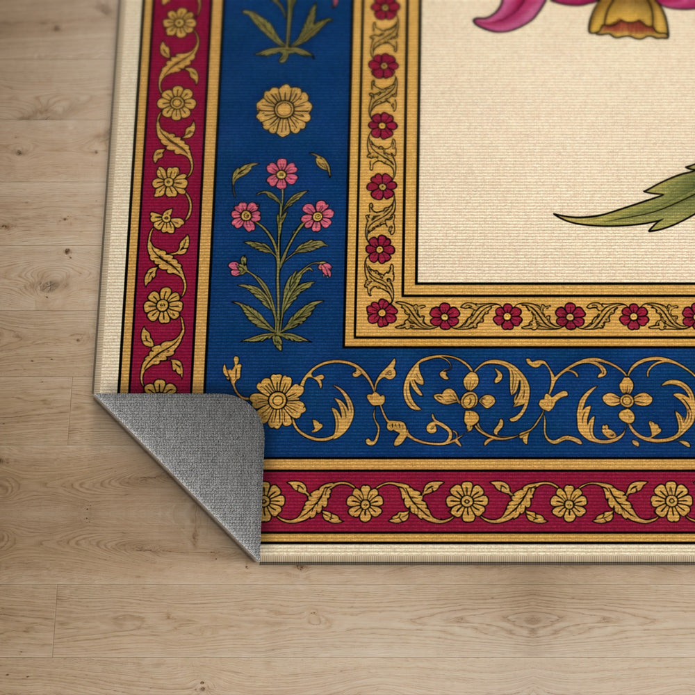 Gul-e-Mehrab — Mughal Flower Niche Area Rug — view 5