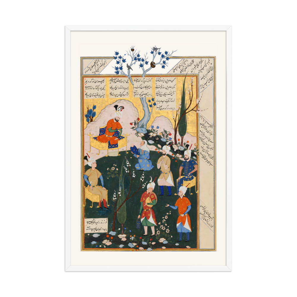 The Birth of Zal — Shahnama, 1576 | Restored Persian Wall Art — view 9