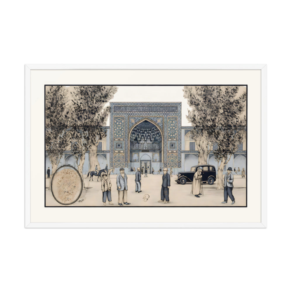The Chahar Bagh Madrasa, Isfahan | Restored Qajar Painting — view 9