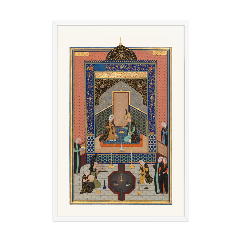 Bahram Gur in the Dark Palace on Saturday — Herat, 1525 | Restored Persian Wall Art — view 9