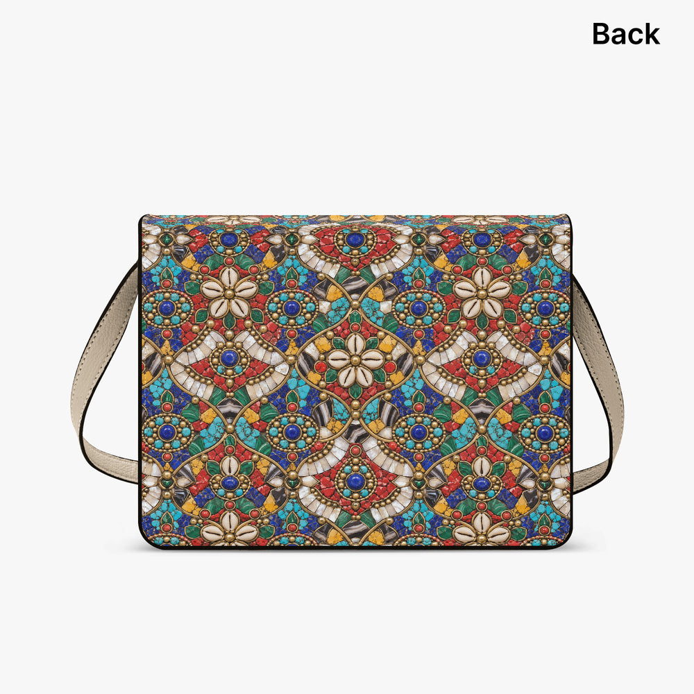 Stone Mosaic — Jewel Tones Book Crossbody Bag — view 9