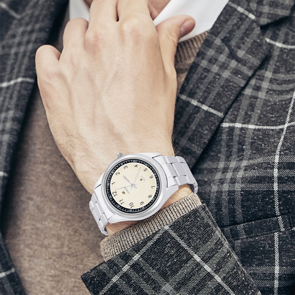 Naulakha Steel Watch · Ivory — view 3