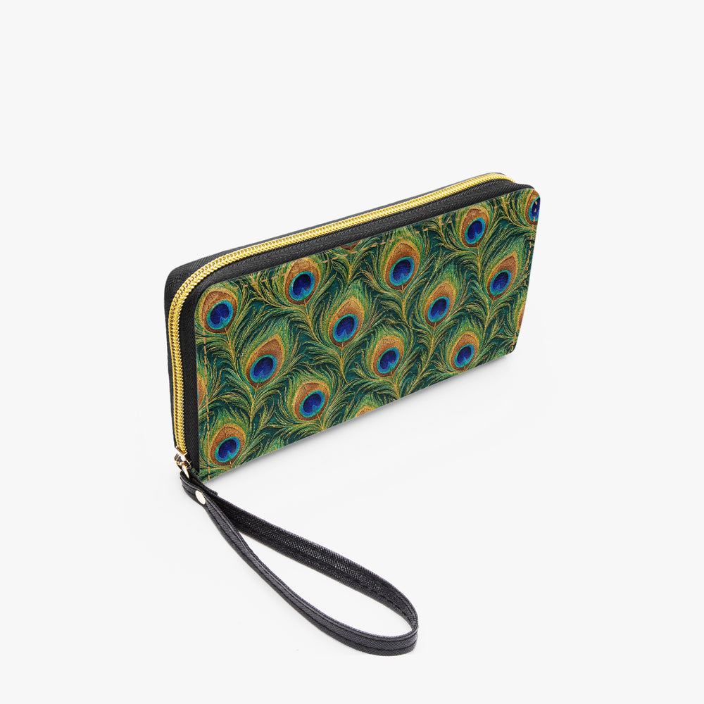 Mor Feather — Peacock Green Wristlet Clutch Wallet — view 4