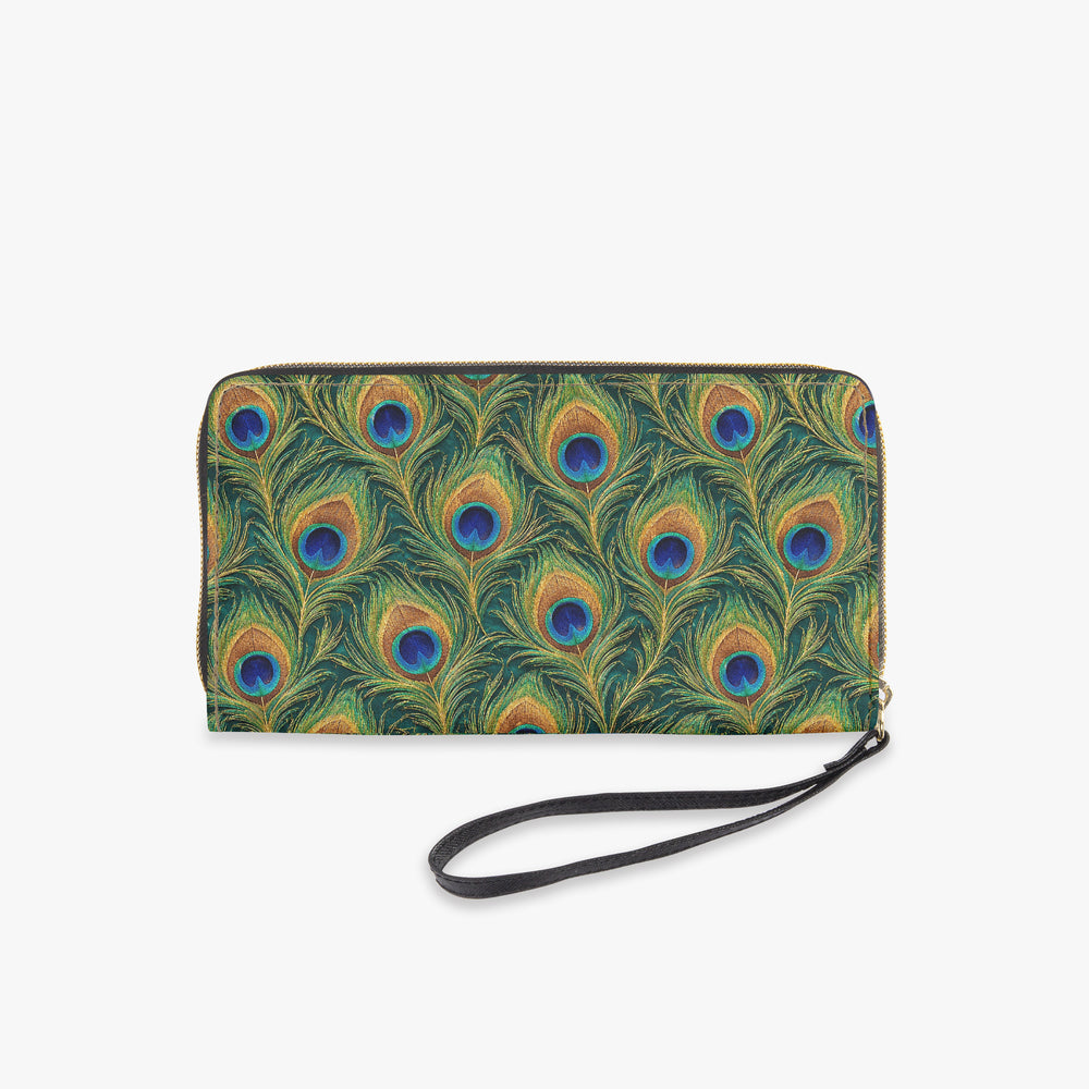 Mor Feather — Peacock Green Wristlet Clutch Wallet — view 5