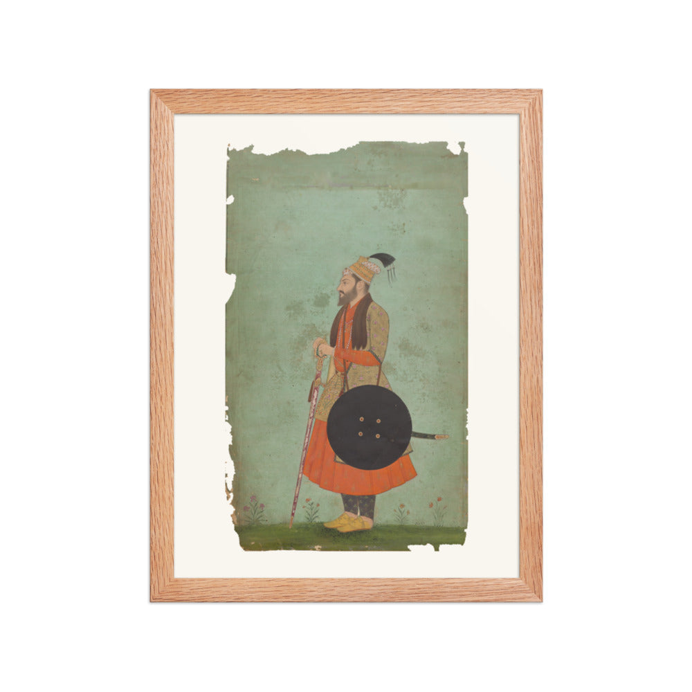 Portrait of Prince Murad Baksh — Restored Mughal Wall Art — view 4